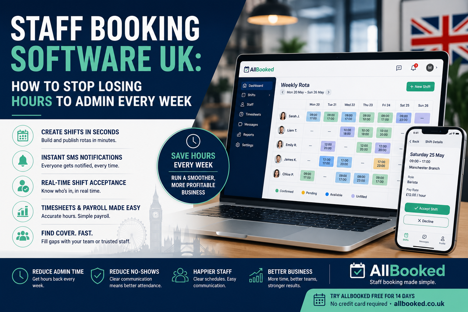 Staff Booking Software UK: How to Stop Losing Hours to Admin Every Week